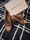 Bcbg Yixy Tan Heel W horseshoe Buckle   Size 10