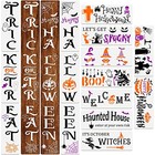 15 Pcs Halloween Stencils Reusable  Pumpkin Ghost Porch Templates