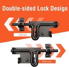 Slide Bolt Gate Latch For Wooden Fence  Heavy Duty Black Sliding Barn Door Latch