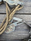 Antique Bell System Lineman   s Slack Blocks 