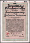 Third Reich Finance 3 Rm500 Treasury Bonds Prussia  Saxony And Nazi Germany Vf 