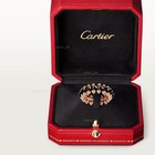 Gift cartlerrose Gold And Black Agate Clash De Ring Size 7