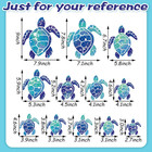 Sea Turtle Wall Decals Ocean Turtle Stickers Underwater Waterproof Decoration