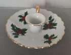 Vintage Lefton China Christmas Candle Holder