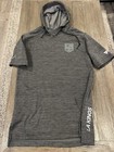 Men   s Authentic Pro Los Angeles Kings Hoodie Fleece Short Sleeve Shirt Medium