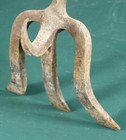 Vintage Cast Iron Pitchfork Fireplace Poker Log Roller Hook Tool 47   