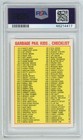  85 Topps Garbage Pail Kids Os1 Series 1 Dead Ted Checklist 5a Glossy Card Psa 8