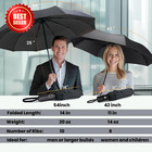 Compact Travel Umbrella - Windproof Auto Open close  Small Folding Umbrella For 