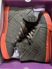  rare  Supra Skytop Tuf Green Us 9 Chad Muska Pro Model Emergency Orange Shoes 