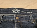 Signature By Levi Strauss Medium Wash Shorts Cuff Hem Modern Denim Women s 16 Ec