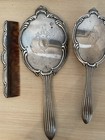 Vintage International Sterling Silver 3-piece Dresser Set