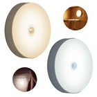 Led Motion Sensor Light Usb Rechargeable Pir Wall Cabinet Stair Night Light Lamp