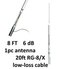 Shakespeare Vhf Antenna Galaxy 8ft Marine Band Boat Radio W cable White 5225-xt