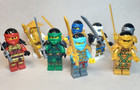 Set Of 8 Custom Lego Ninjago Elemental Warrior Minifigures Sensei  Cole  Zane