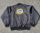 Vintage East Coast Car Club Satin Embroidered Jacket Hot Rod Coat Bomber