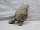 Antique Japanese Bronze Bird Censer Hollow Cast Etched Lacquer Patina