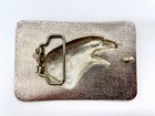 Usa American Bald Eagle Silver Western Buckle   Filigree Blue Belt Buckle