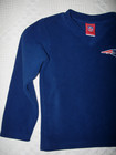 Nfl New England Patriots Fleece Pullover Unisex Kids Sz 5-6 Blue Navy Logo New