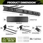 Garden Tools Organizer Garage Storage Wall Mount 48 Inches Rails Adjustable 7   