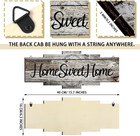Home Sweet Home Sign    Rustic Wood    Room Wall Decor    Farmhouse Plaque             