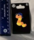 Core Slimey Worm Pin With Baseball Cap Hat   Sunglasses Shades Sesame Street