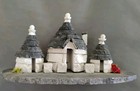  Trulli Of Alberobello Italy Stone House Replica   2  Jacquard   Lace Tea Towels