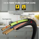 Ibm Dell Lcd Tv Monitor Computer Printer Ac Replacement 3 Prong Power Cord Cable