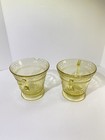 Vtg Federal Glass Patrician Amber Creamer sugar Yellow Depression Glass 1930s