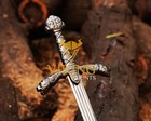 Medieval Paladin Crusader Knight Sword Of Roland W  Scabbard Battle Ready Swords
