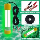 Underwater Fishing Light 20w 16000 Lumens Green Fishing Light 12v 20ft Cord L   