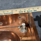 Antique Dayton Mfg Brass Corner Sink Railriad Car Pullman W  Soap Dispenser