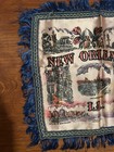 Vintage Tapestry   Pillowcase Silk New Orleans 12  By 12  In Very Nice Condition
