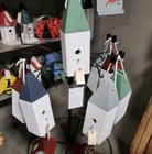 Large Rustic  Buoy Outdoor Bird House  Decorative Wooden Bird House For Hanging