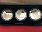 1994 U S Veterans Commemorative 3 Silver Dollar Proof Set Ogp Coa - U S Mint Box