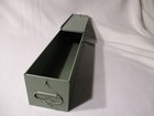 Antique Green 1940 s Bank Safety Deposit Box 21 25 X 4 75 X 4 75 Free Shipping