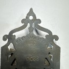 Antique Pat d Jan 15 1867 Cast Iron Wall Match Safe Holder   Striker 