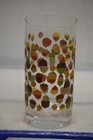 10 Mid Century Modern 6  Acorn Autumn Colors Glass Tumblers Mcm