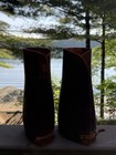 Rare Antique 1920   s Brown Leather Half Chaps Possibly Military 