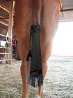 Y j Tails Horse Tail Bag Solid Black Navy Blue Fringe Tassels Handmade Tail Wrap