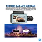 Dash Cam Dual Lens Hd 1080p Car Dvr Video Recorder G-sensor Front Inside Camera