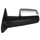Tow Mirrors Fit 1500 2500 3500 11-16 Chrome Pwr Adj No Heat Black Housing