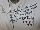 Ralph Jordan War Eagle Auburn Autograph Auto Singed Jsa Coa Photo 8x10 Black Wht