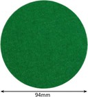 12 Pack 94mm Air Hockey Replacement Felt Pads Green Pushers Gliders