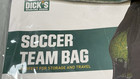 Heavy Duty Soccer Ball Net Bag Xl Capacity Drawstring Black Dick Sporting New