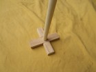 Butter Churn Dasher     4 1 2  Bottom Dasher   24 handle 