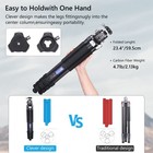 Compact Tripod Carbon Fiber Tripod Travel Camera Tripod With 44mm Ball Head