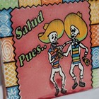 Mexican Day Of Dead  salud Pues  Clay Tile Talavera  Dia Los Muertos - Kitchen 