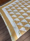 Vintage Early 20th Century Farmhouse Quilt Distressed Antique Prairie 88  X 73 