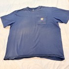 Carhartt K87 Workwear Pocket T-shirt Bundle 2 Pack Navy Blue Xl Original Fit