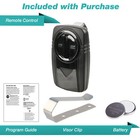 Garage Door Opener 2-button Remote Black For Universal Chamberlain Klik5u
